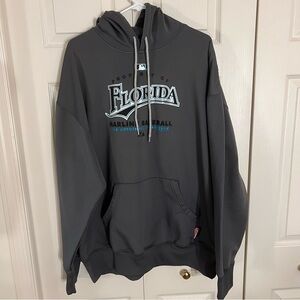 Florida Marlins Gray Hoodie, Size 2XL, EUC